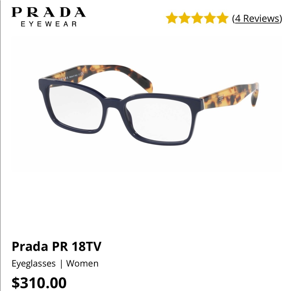 Prada eyeglasses.